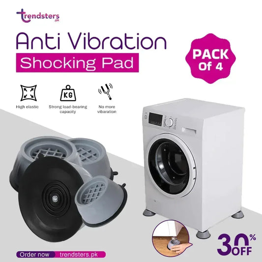 𝗦𝗵𝗼𝗰𝗸𝗦𝘁𝗼𝗽 𝗔𝗻𝘁𝗶-𝗩𝗶𝗯𝗿𝗮𝘁𝗶𝗼𝗻 𝗣𝗮𝗱𝘀 (𝗦𝗲𝘁 𝗼𝗳 𝟰) - Trendsters Pk