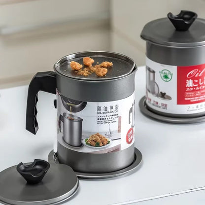 Fine Mesh Oil Strainer Pot